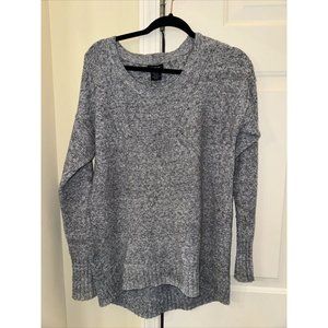Calvin Klein Sweater Lightweight Heathered Soft Comfy Gray White Size M